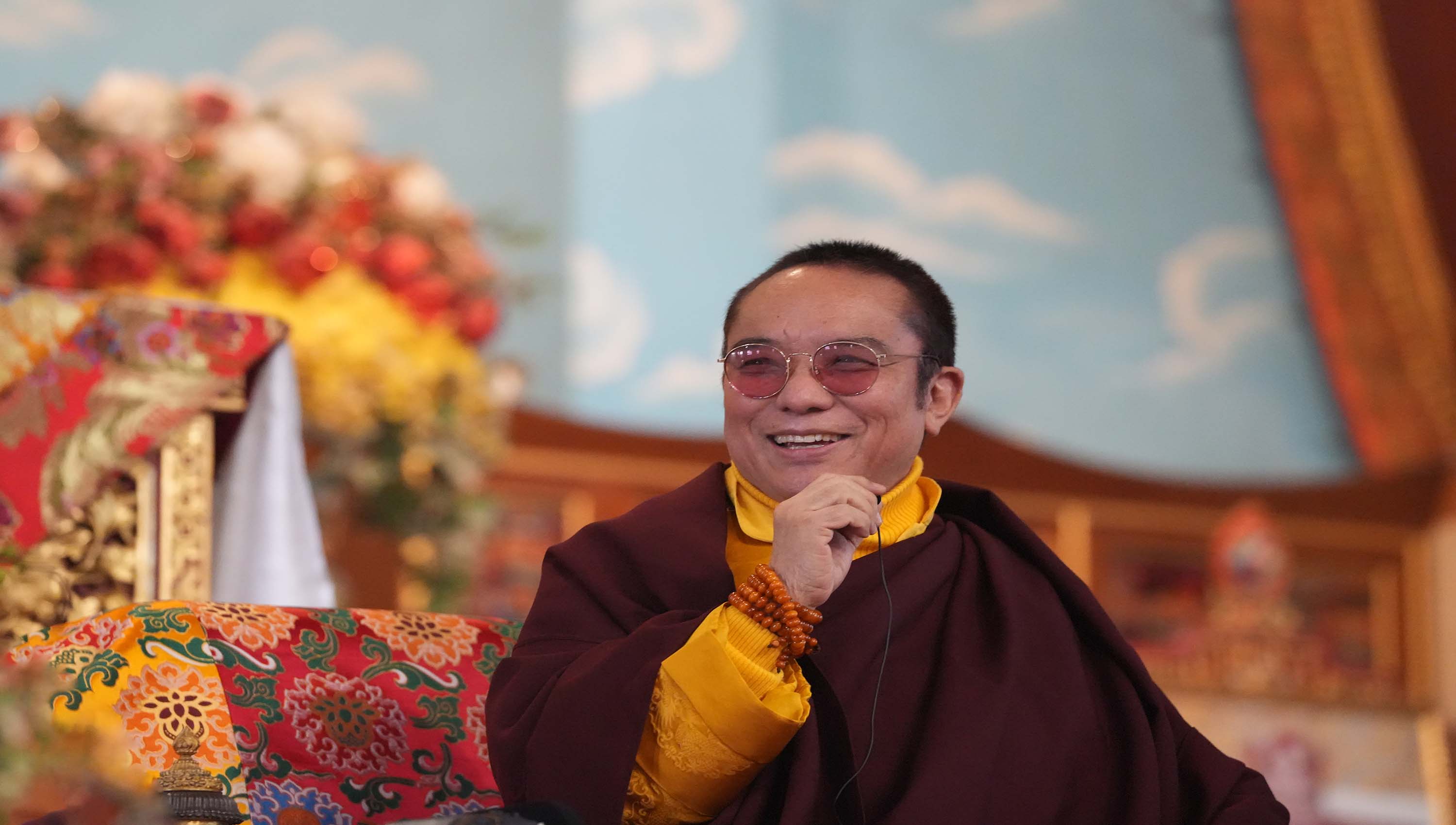 Guru Vajradhara Tai Situ Rinpoche meets with the Kagyu Monlam Members and Volunteers 