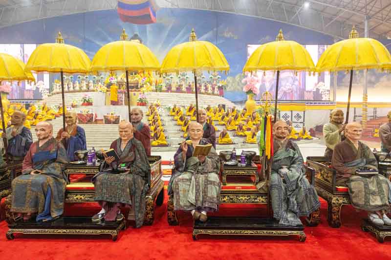 Monlam Day Six: Paying Homage to Shakyamuni Buddha and the Sixteen Arhats